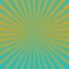 An abstract halftone burst background image.