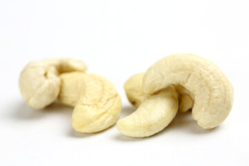 cashews on a white background