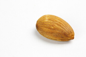 almonds on white background