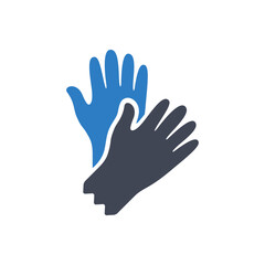 Obraz premium Latex gloves icon