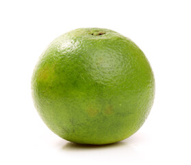 Fresh ripe lime Isolated on white background