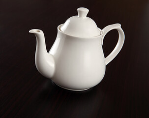 teapot on a wooden table