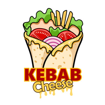wrap kebab cheese