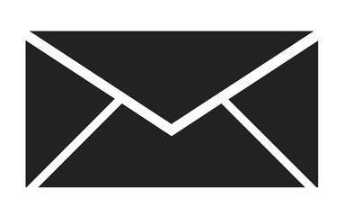 icon with a black envelope