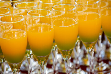 orange juice in a glass