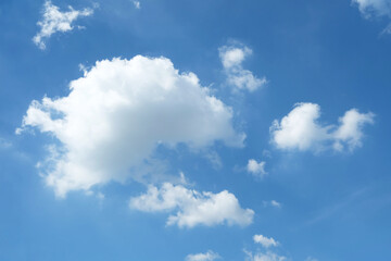 Blue Sky and Cloud Background.