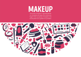 Obraz premium Makeup beauty store or shop for women online web
