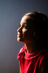 Low light portrait of Indian teen girl