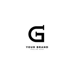 Letter G. Elegant logotype vector. Minimalist concept