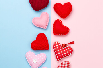 Fototapeta premium Valentines day heart shaped decor