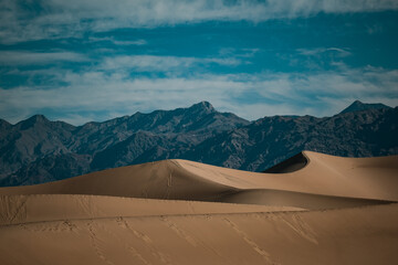Fototapeta na wymiar sand dunes in the desert. Death Valley National park