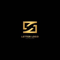 Letter S. Elegant logotype vector. Minimalist logo concept