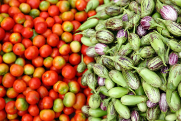 vegetables at the market