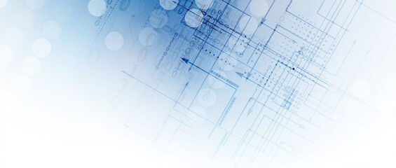 Technology data background, idea of global business solution