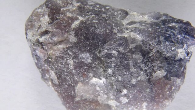 Cordierite on a turn table