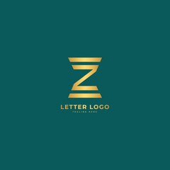 Letter Z. Elegant logotype vector. Minimalist logo concept