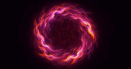 3D rendering abstract circle light background