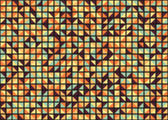 Fototapeta premium Abstract Geometric Pattern generative computational art illustration