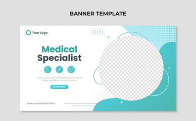 Medical specialist web banner template