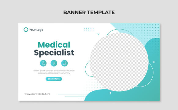 Medical specialist web banner template