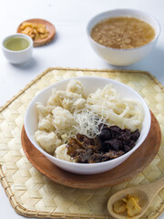 Tekwan is traditional food from indonesia Palembang