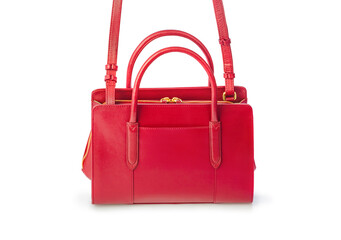Red hand bag