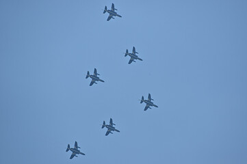 ブルーインパルス東京上空