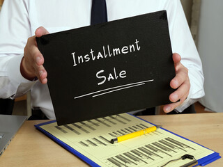 Business concept meaning Installment Sale with inscription on the page.