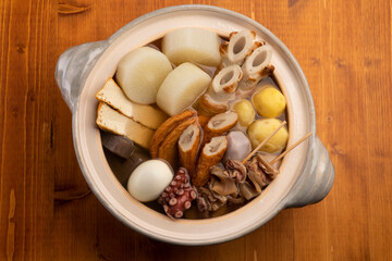 土鍋おでん　真俯瞰
