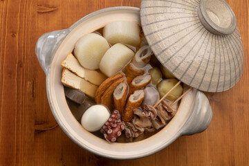 土鍋おでん　真俯瞰
