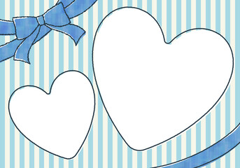 ストライフ背景のハートフレーム