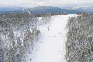 Abzakovo aerial winter