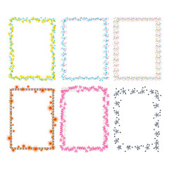 Vintage ornament frame. Decorative border frames, retro style divider. Elegant vintage frame and wedding ornaments Isolated icons vector set. Calligraphic filigree black ink borders collection