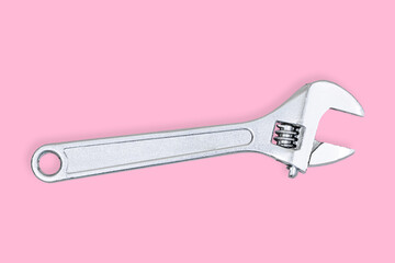 Adjustable metal wrench. Adjustable metal wrench for background banner, poster and much more.