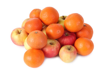 Tropical ripe fruits. Isolated object on white background