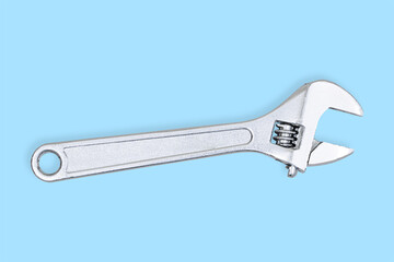 Adjustable metal wrench. Adjustable metal wrench for background banner, poster and much more.