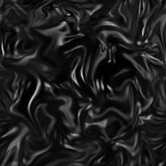 Obraz premium Black satin dark fabric texture luxurious shiny. Silk cloth background with with wrinkles and creases, soft waves blur pattern. Digital illustration