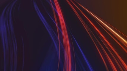 Colorful wavy background in bright blue, orange and red colors. - Powered by Adobe