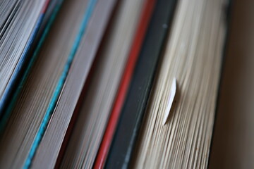 Pages of old books in the drawer.