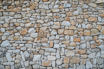 Old colorful stone wall  closeup