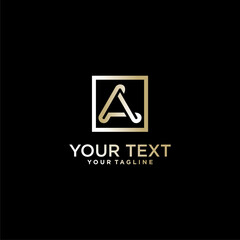 Letter A. logo collection for to company with interesting colour concept Premium Vector. part 5