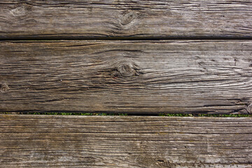 Detail of the texture of a wooden platform.