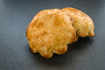 Pastelillo. Traditional Christmas sweet from Murcia, Spain, filled with spaghetti squash jam.