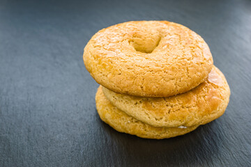 Rollo de aceite (oil roll). Typical sweet of Murcia. Its main ingredients are flour, olive oil,...