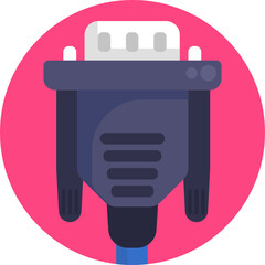 HDMI cable icon vector, filled flat sign, solid pictogram isolated. Symbol, logo illustration.