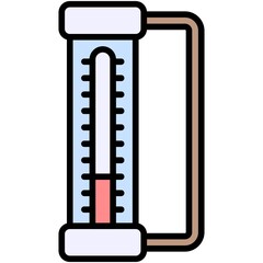 Mercury Thermometer icon, Winter city related vector