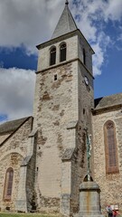 Fototapeta na wymiar village de Chaudes-Aigues dans le Cantal