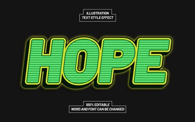 Hope Text Style Effect