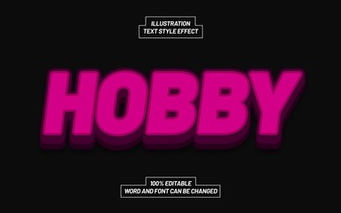 Hobby Text Style Effect