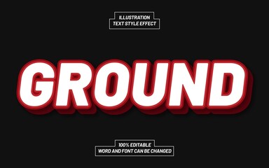 Ground Text Style Effect